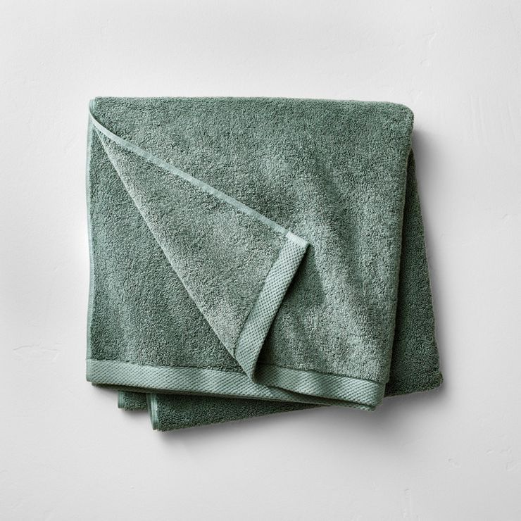 Organic Bath Towel Dark Teal Blue - Casaluna™ | Target