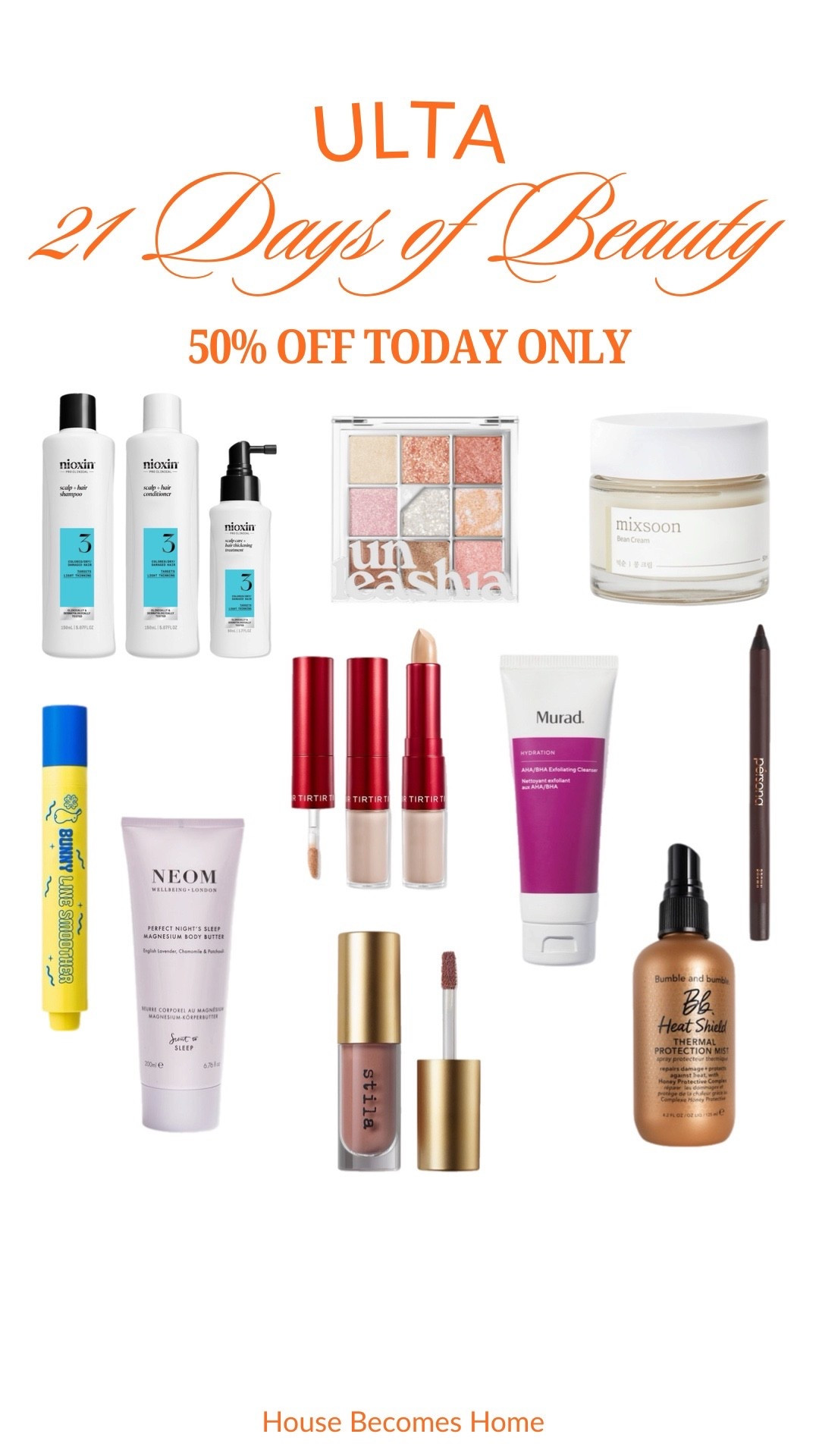 Ulta 50% off today only!!




#LTKBeauty #LTKSaleAlert #LTKselfcare