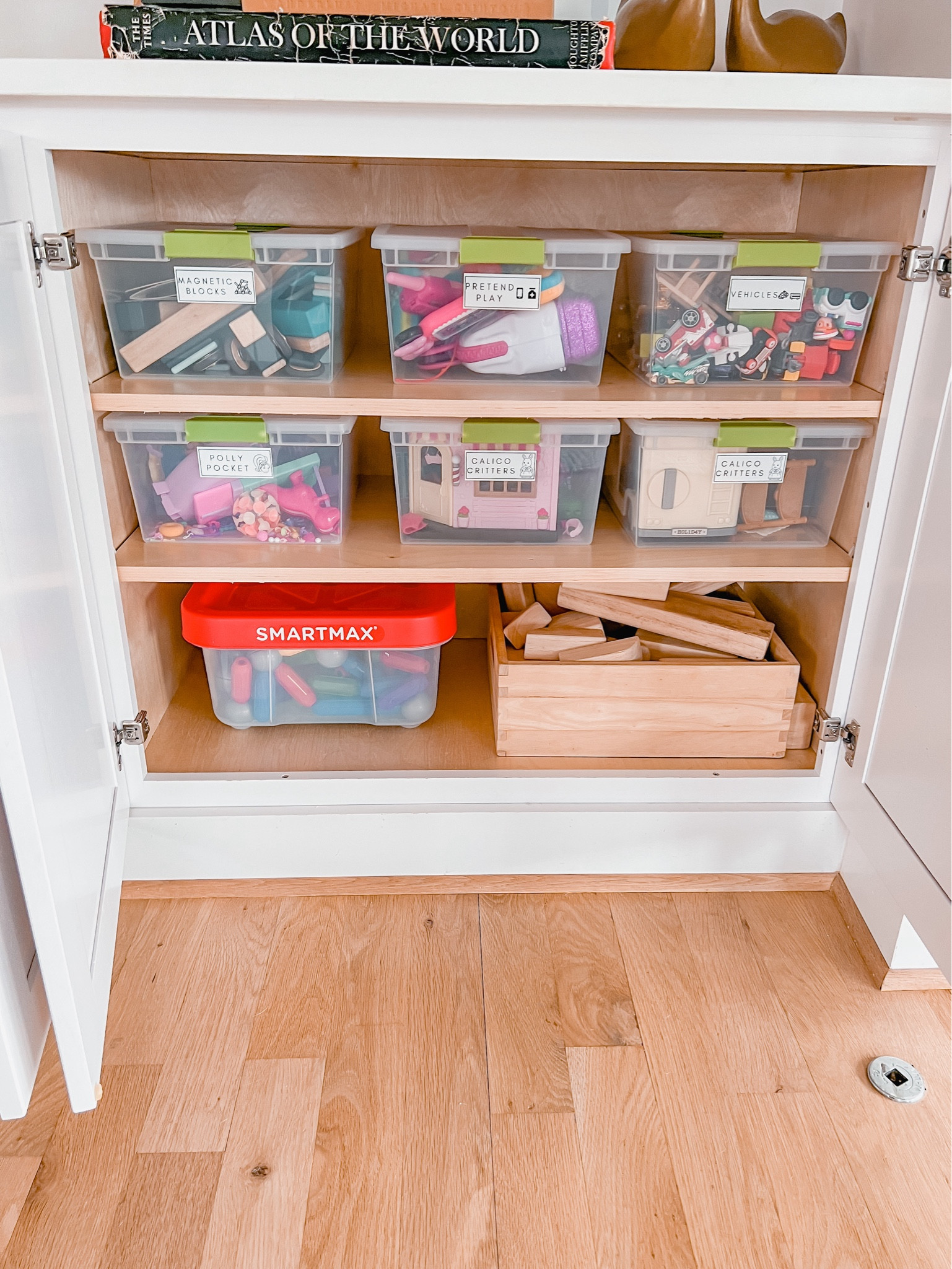 Toy cabinet organizing 🧸🚂✨

#LTKFamily #LTKHome #LTKKids