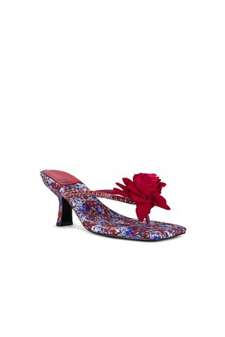 Botanical Sandal in Red & Blue Floral | Revolve Clothing (Global)