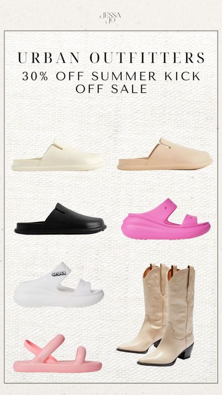Urban Outfitters 30% off crocs, summer shoes and cowgirl boots and more 

#LTKsalealert #LTKunder100 #LTKunder50