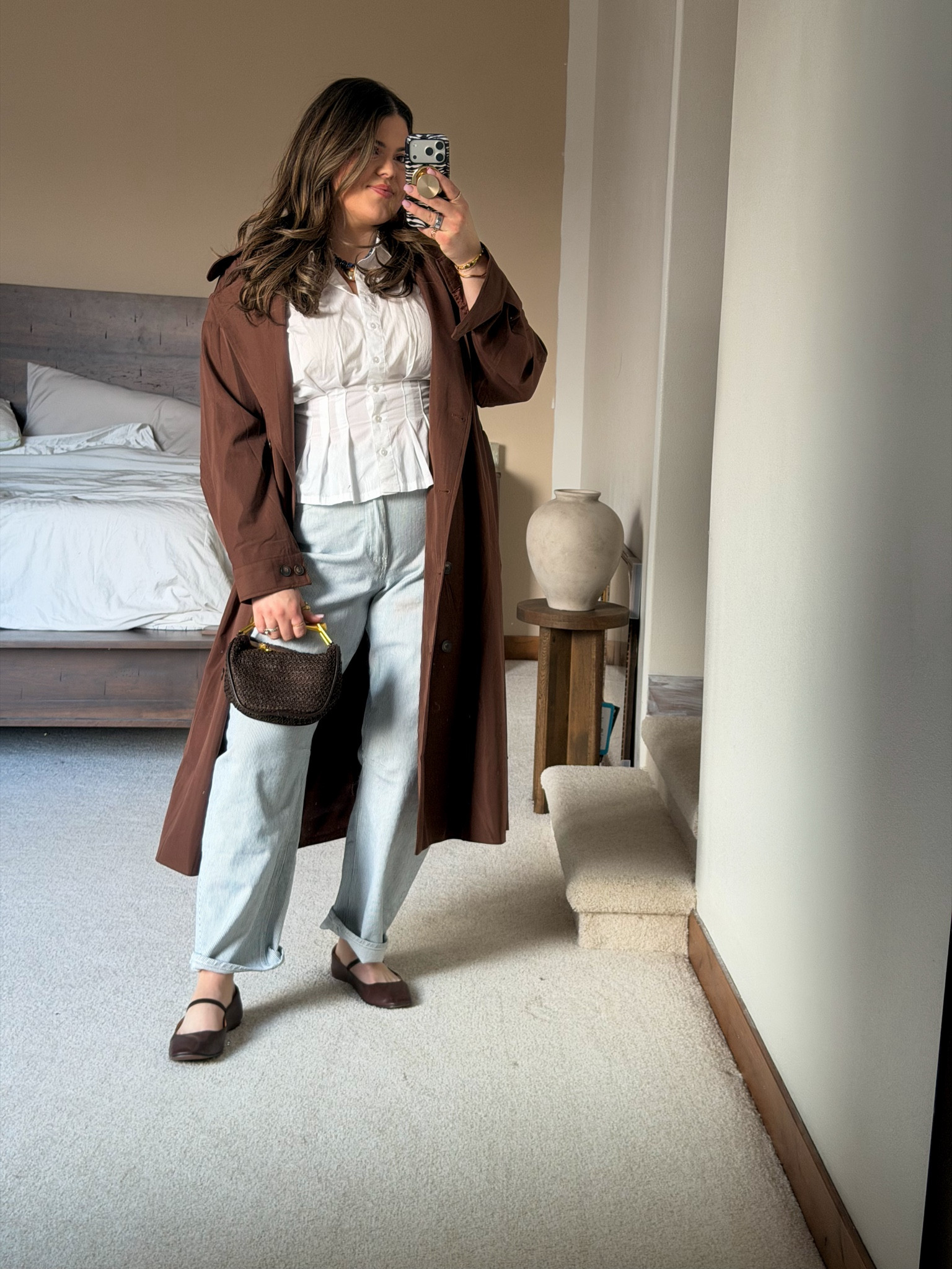 Old navy striped barrel leg jeans size 16
50% off today!
Midsize mom and thick tummy approved 

#LTKMidsize #LTKSaleAlert