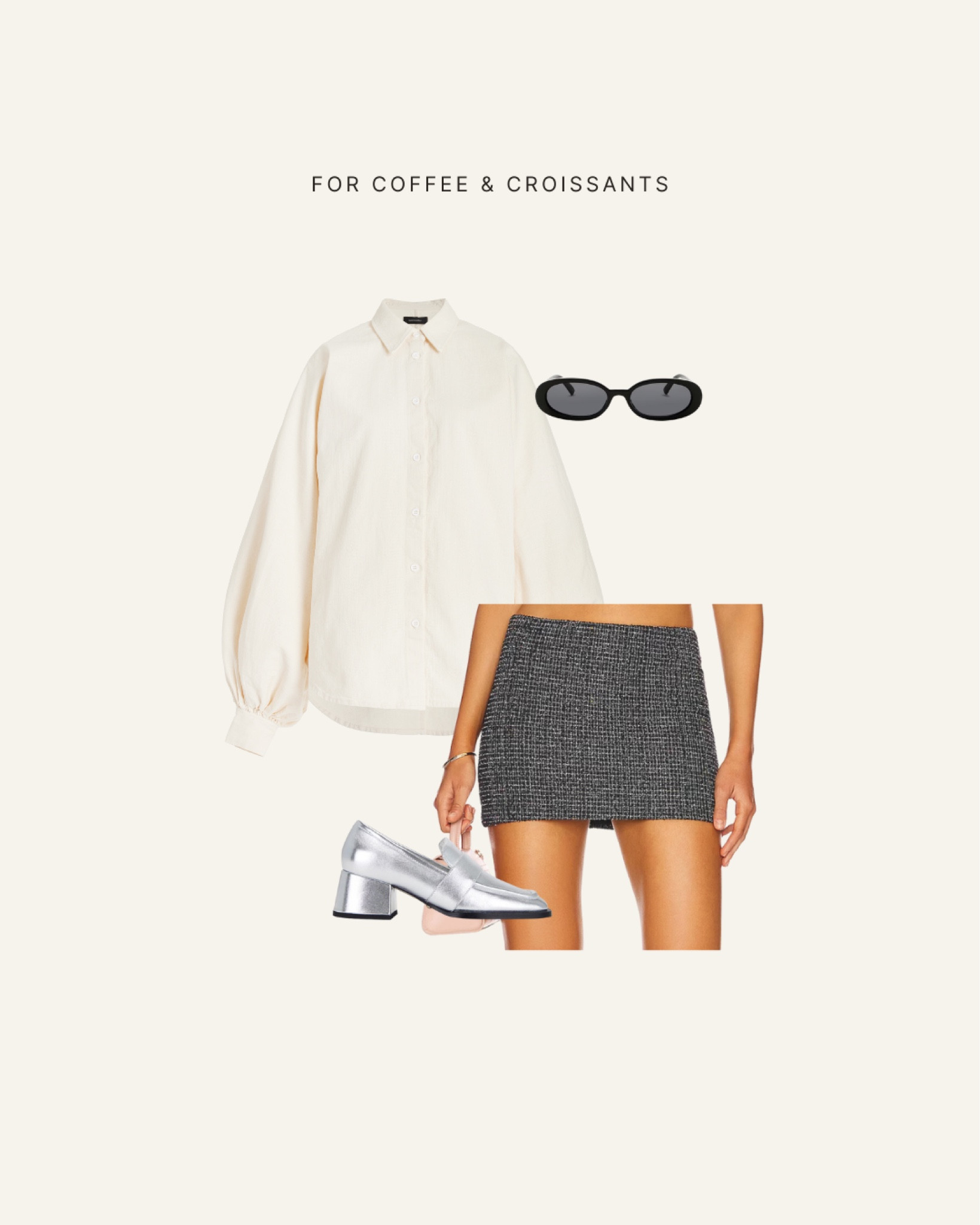 Transitional fall outfits, work outfit ideas, tweed skirt, silver loafers 

#LTKstyletip #LTKtravel #LTKSeasonal