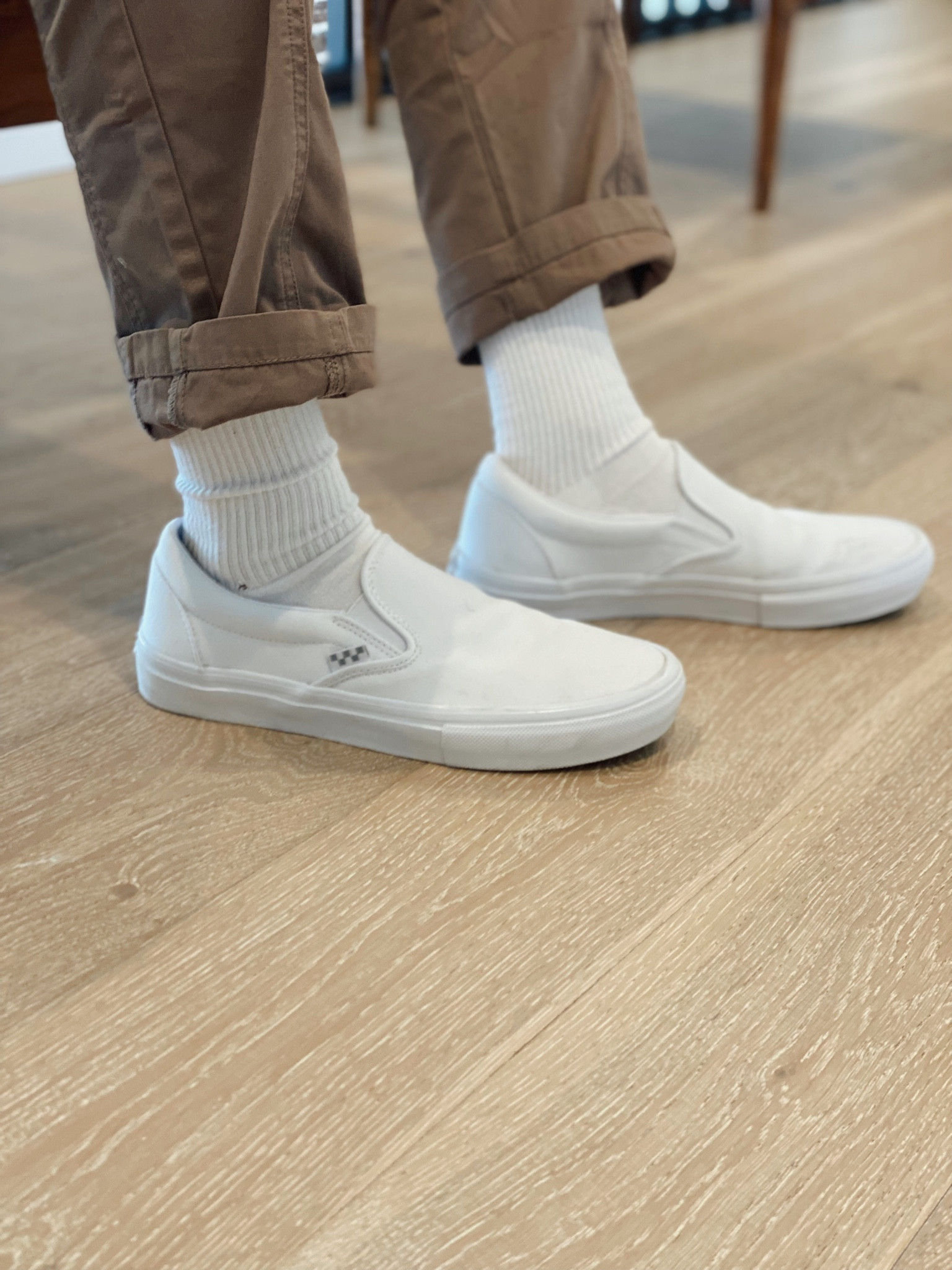 THE BEST SHOES EVER! I swear everyone needs a pair of white vans (these pro-cushion ones specifically) they go with anything! 🙌🏼 Brock and I both have two pairs! We love them that much! 😂

#LTKshoecrush #LTKunder100 #LTKmens