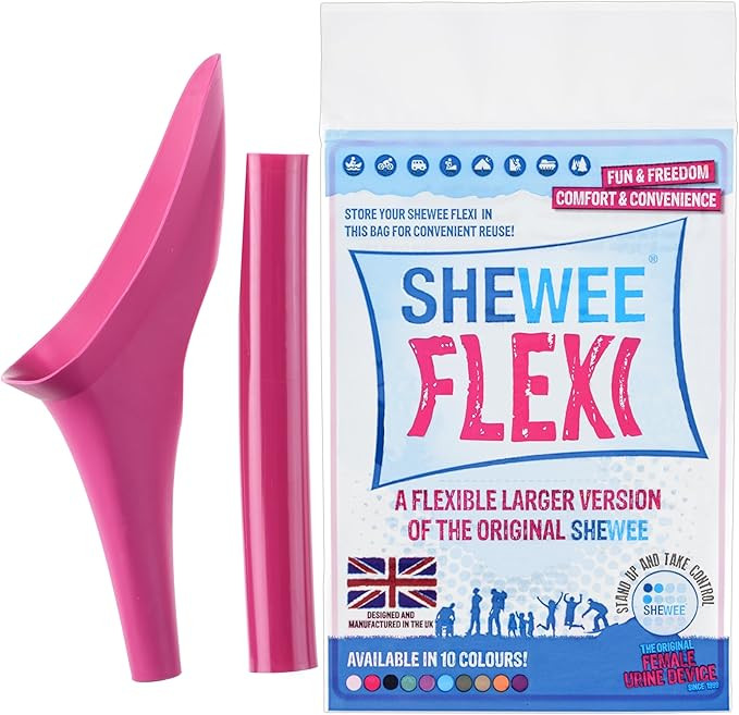 SHEWEE Flexi Female Urinal - Made in the UK – Flexible, Reusable, Portable & Recyclable Urinati... | Amazon (UK)