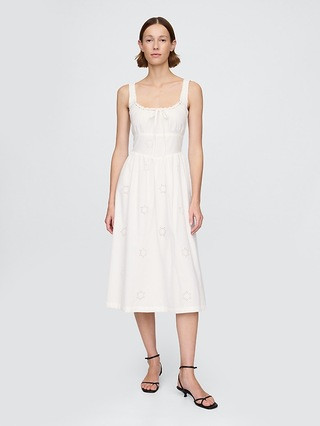 Eyelet Scoop Neck Dress | Gap (US)