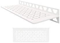 Schluter Systems Wall Shelf-W - Floral Design -Matte White - (SWS1D5MBW) Kerdi-Line Shower Access... | Amazon (US)
