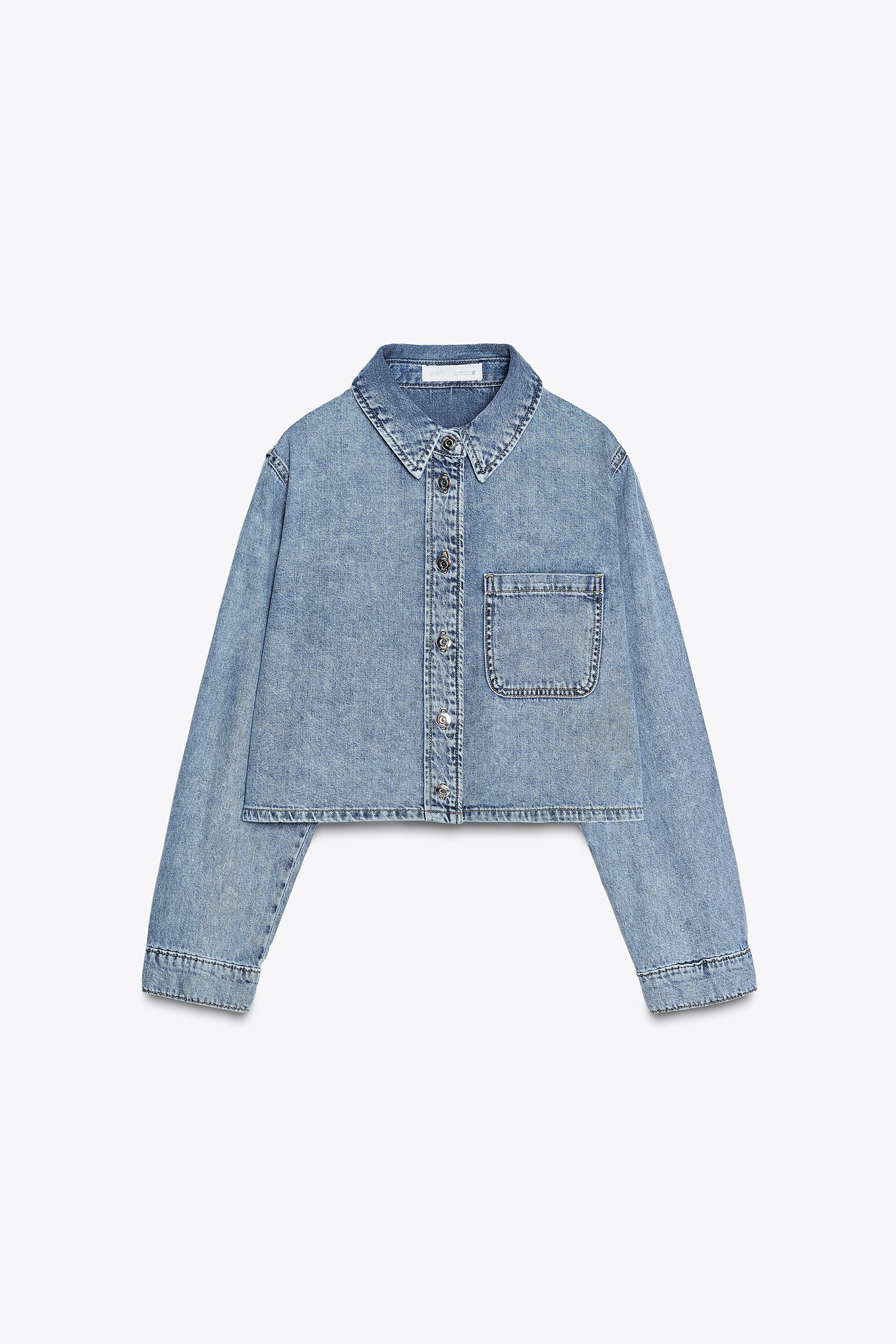 Z1975 SHORT DENIM SHIRT | Zara US
