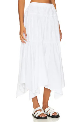 SNDYS Tahlia Maxi Skirt in White from Revolve.com | Revolve Clothing (Global)