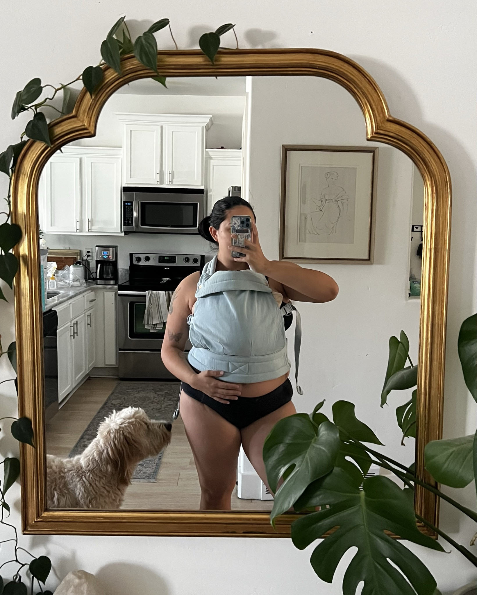 currently my favorite baby carrier!! so easy to put baby on and can be used as a front or back carrier! 