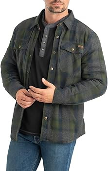 Legendary Whitetails Archer Flannel Thermal Lined Shirt Jacket for Men, Quilted Insulated Plaid W... | Amazon (US)