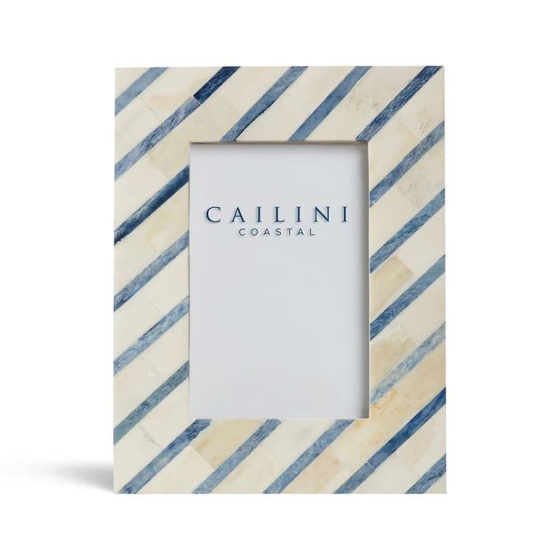 Hatteras Stripe Bone Photo Frame | Cailini Coastal