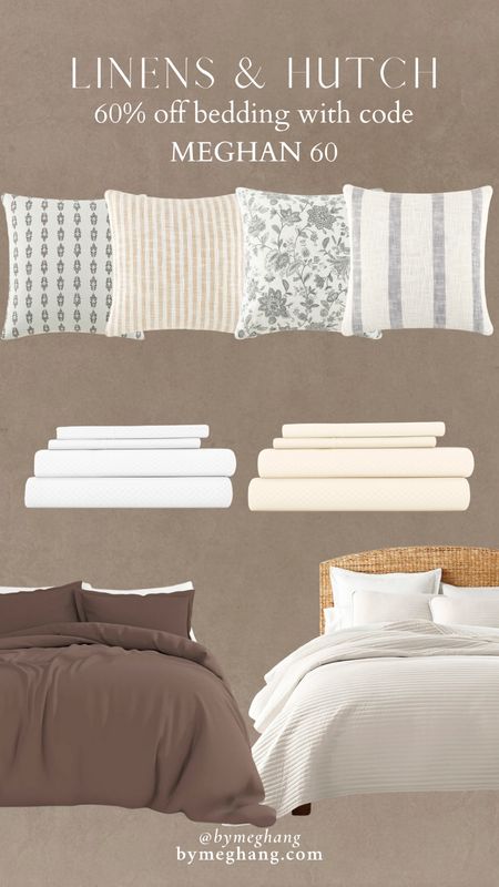 60% off all bedding from linens and hutch with my code MEGHAN60 

#LTKsalealert #LTKhome
