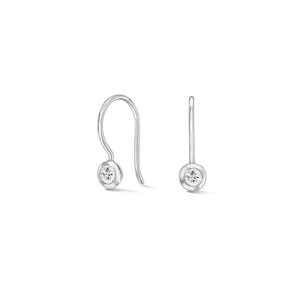 White Sapphire Dewdrop Earrings | Dower & Hall