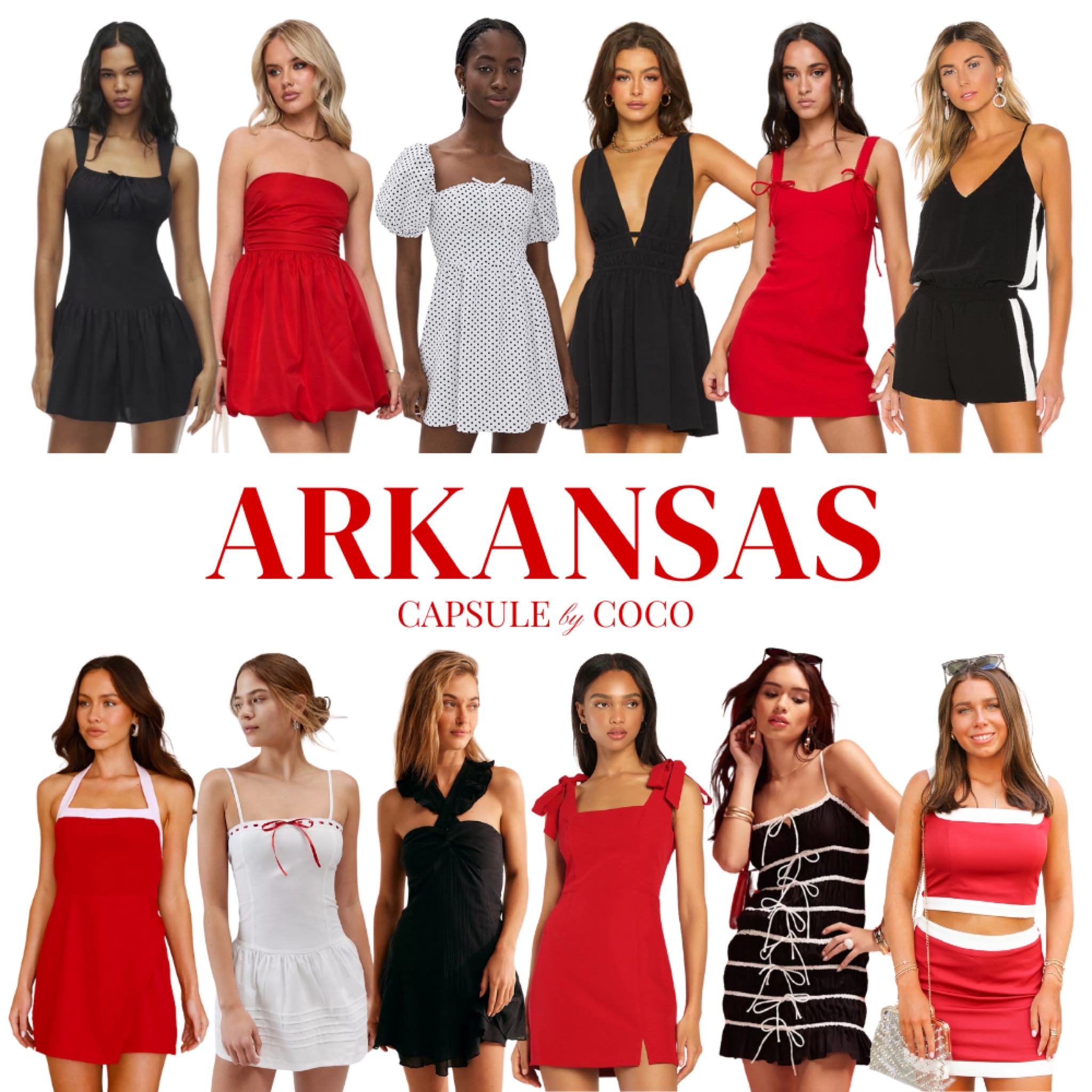 ARKANSAS GAME DAY 🏈

Arkansas, U Ark,  University of Arkansas, Fayetteville Arkansas, Woo Pig, Arkansas game day, Arkansas gameday, Arkansas game day outfit, Arkansas gameday outfit, tailgating, college, fraternity, sorority, sorority outfit, sorority recruitment, sorority rush, SEC, football, tailgate, tailgating, Arkansas outfit, Delta Gamma, DG, DeeGee, Kappa Kappa Gamma, KKG, Kappa Delta, KD, Tri Delta, DDD, Phi Mu, Chi Omega, Chi O, Alpha Chi Omega, Pi Beta Phi, Pi Phi, Alpha Delta Pi, ADPi, Alpha Phi, Sigma Kappa, Kappa Alpha Theta, Zeta Tau Alpha, Gamma Phi Beta, mini dress, mini dresses, red dress, red mini dress, black dress, black mini dress, white dress, white mini dress, mini dress, Capsule By CoCo

#LTKU #LTKSeasonal #LTKStyleTip