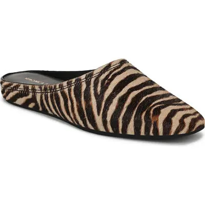 Veronica Beard Narcisa Flat Mule in Ziger Brown at Nordstrom, Size 11 | Nordstrom