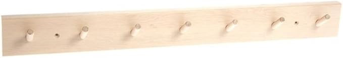Iris Hantverk Birch Wood Wall Rack with 7 Hooks | Amazon (US)