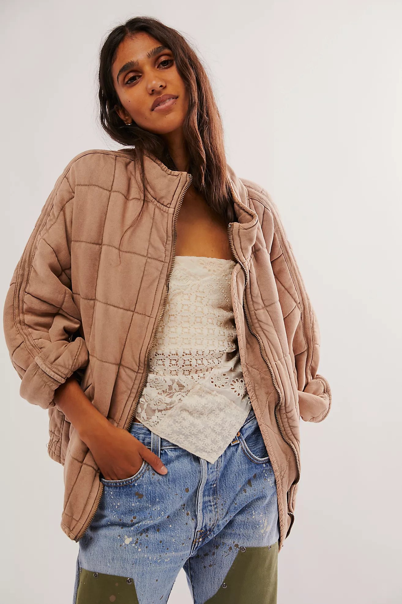 Dolman Quilted Knit Jacket | Free People (Global - UK&FR Excluded)