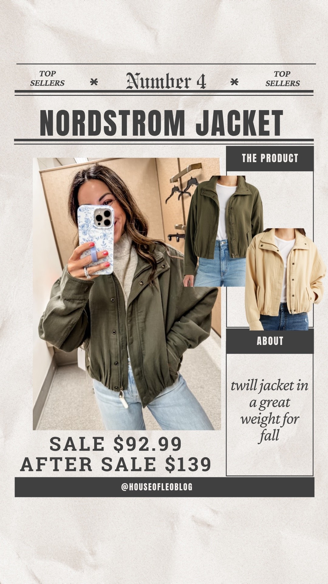 Xs fall jacket. Nordstrom sale. Nsale

#LTKSaleAlert #LTKOver40