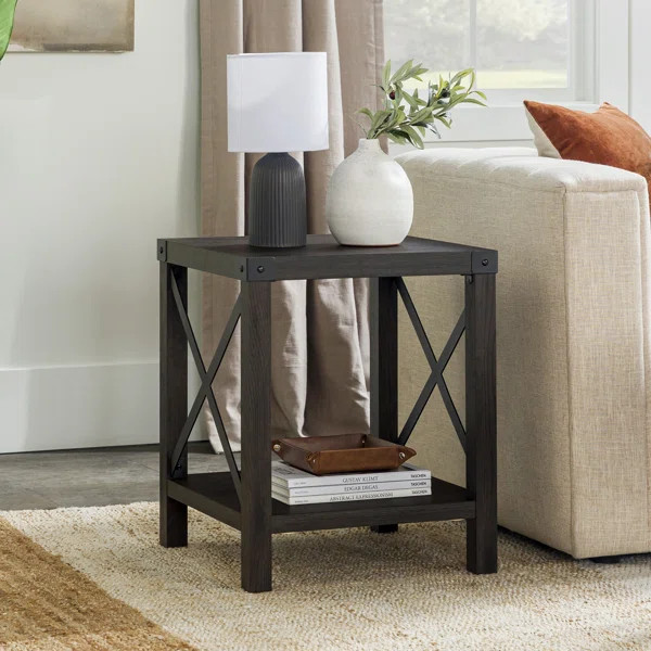 Larenda End Table with Open Storage Shelf | Wayfair North America
