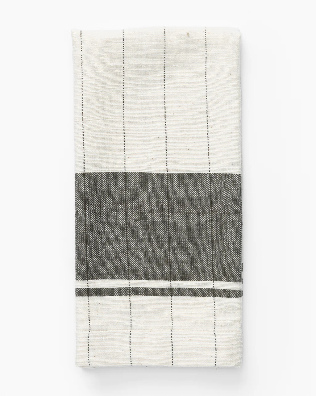 Gray Cotton Striped Hand Towel | McGee & Co.
