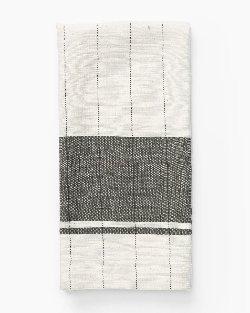 Gray Cotton Striped Kitchen Towel | McGee & Co.