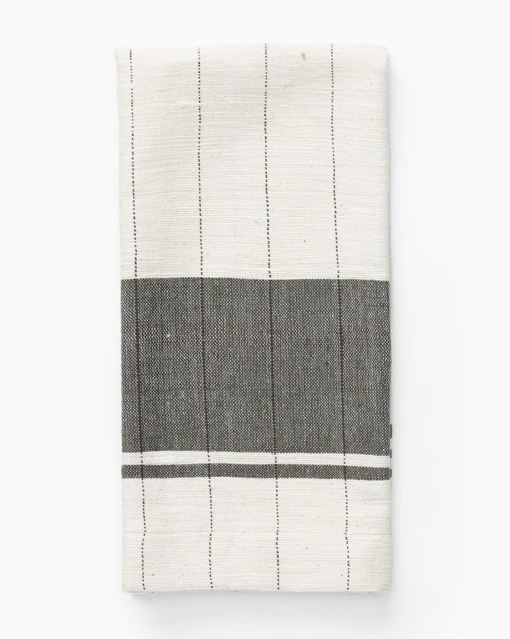 Gray Cotton Striped Hand Towel | McGee & Co.