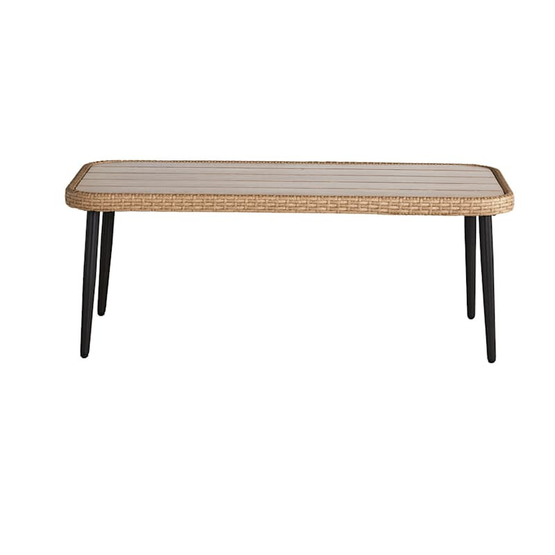 Paloma Patio Coffee Table with Rustic Grey Top | At Home