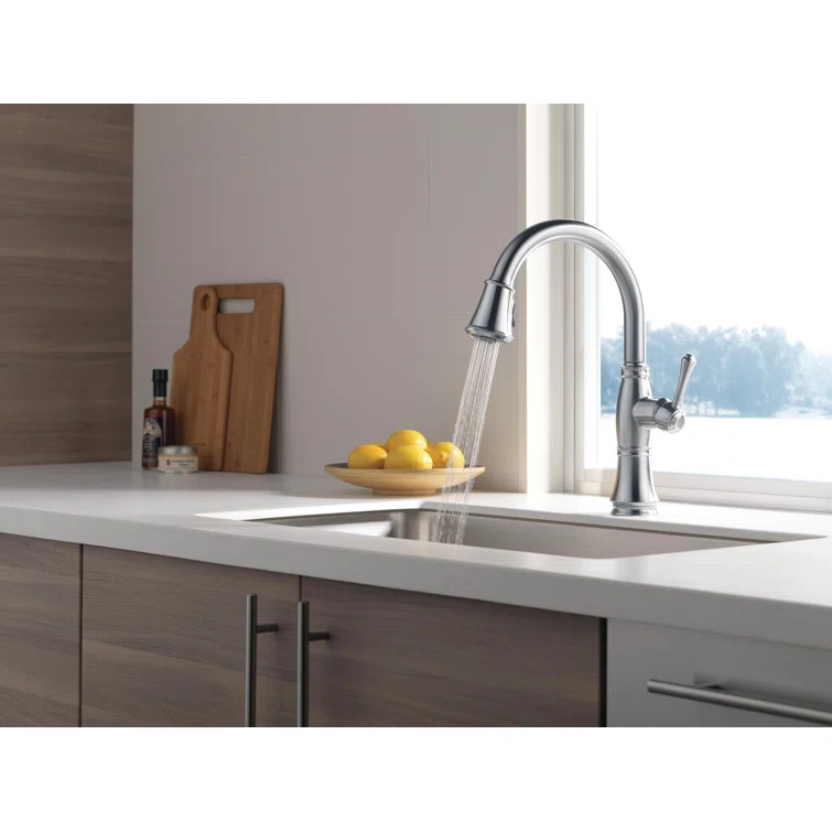 9197-AR-DST Cassidy™ Pull Down Single Handle Kitchen Faucet with diamond Seal Technology, Touch... | Wayfair Professional
