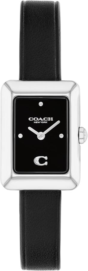 COACH Mara Women’s Small Quartz Watch – 2-Hand Analog Display – Genuine Leather Strap – T... | Amazon (US)