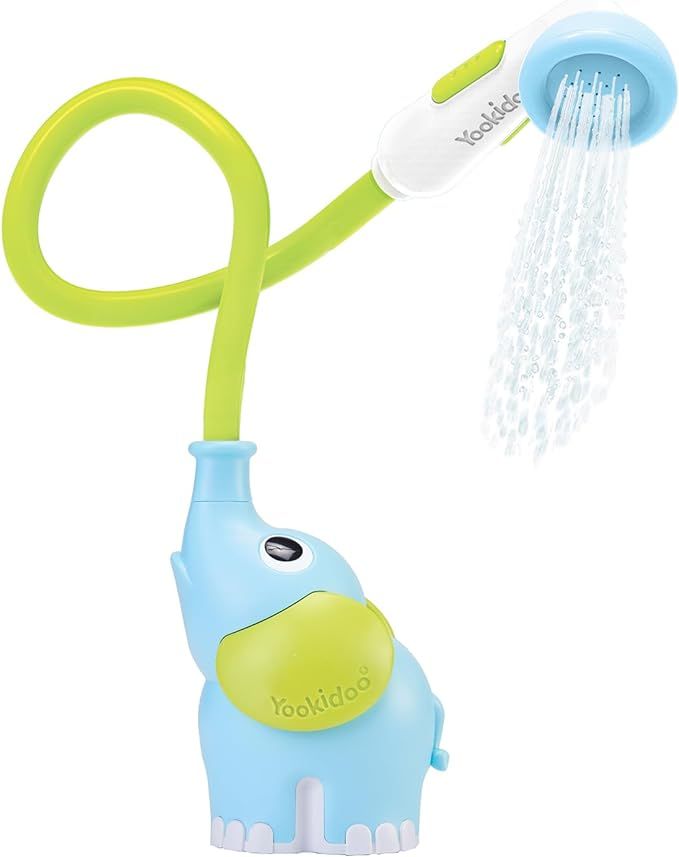 Yookidoo Baby Bath Shower Head - Elephant Water Pump and Trunk Spout Rinser - for Newborn Babies ... | Amazon (US)