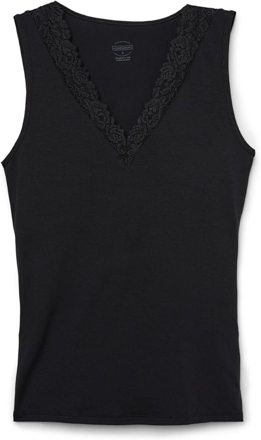 Intimissimi Woman's Pretty Flower Modal and Lace Tank Top | Amazon (US)