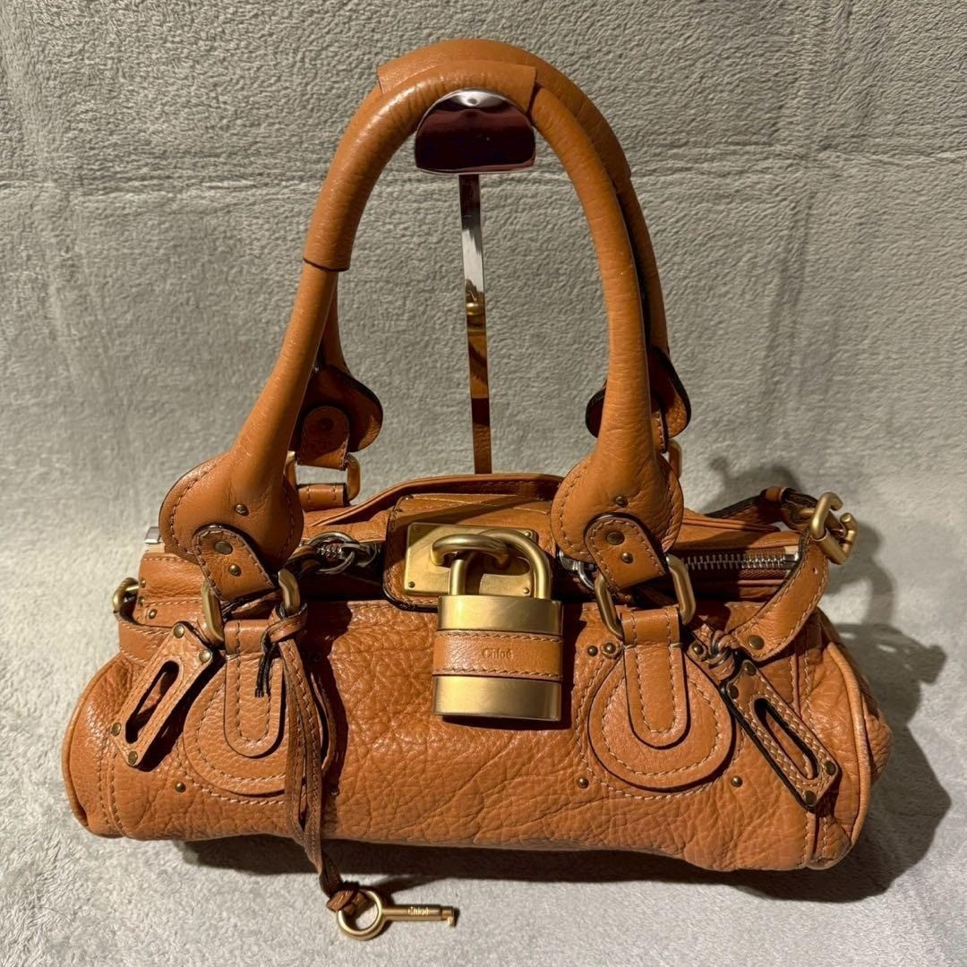 Auth Vintage Leather Chloe Paddington Chocolate  Brown  Bag Dust Great Condition | eBay US