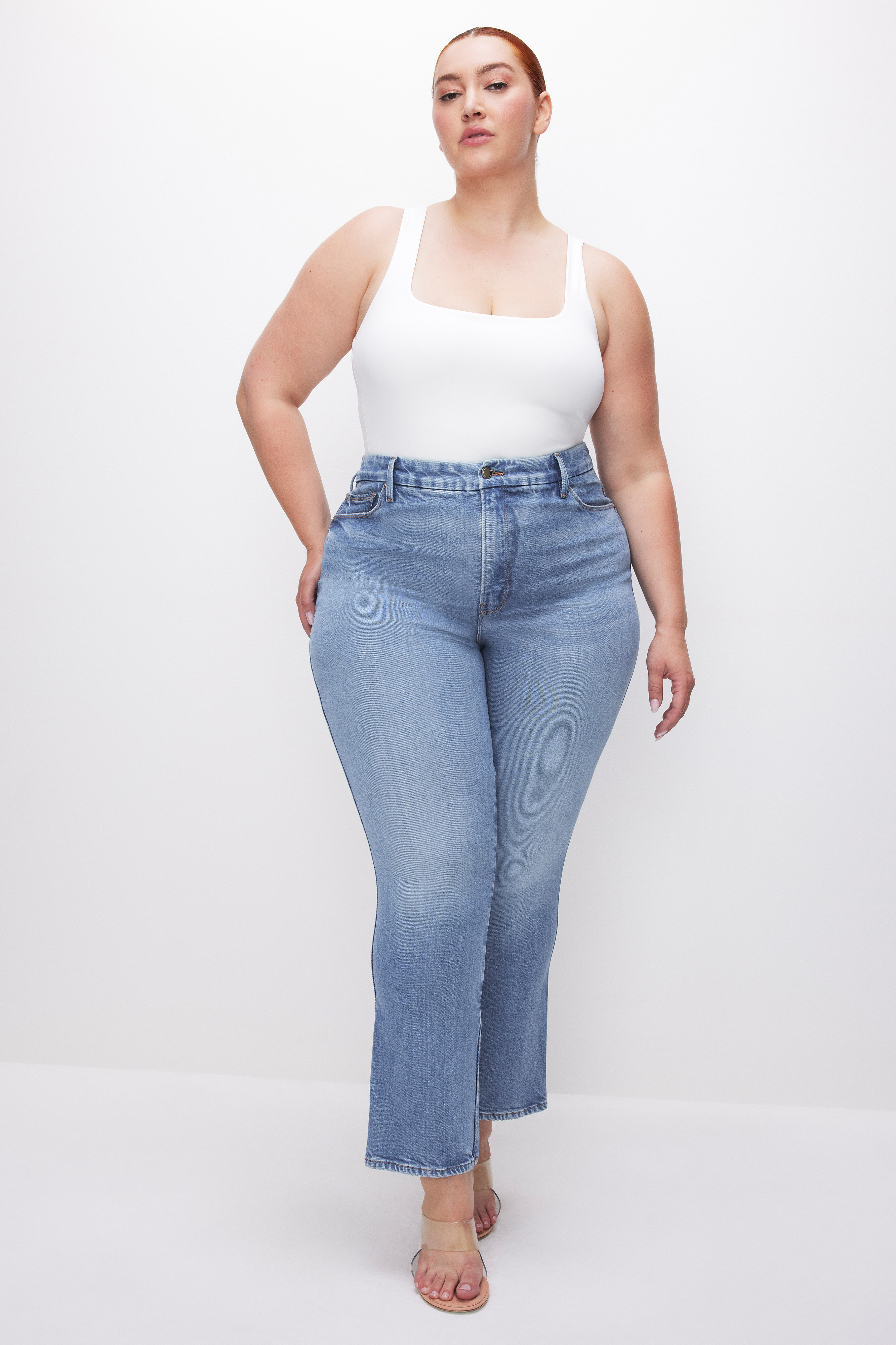 SOFT-TECH GOOD CURVE STRAIGHT JEANS | Good American