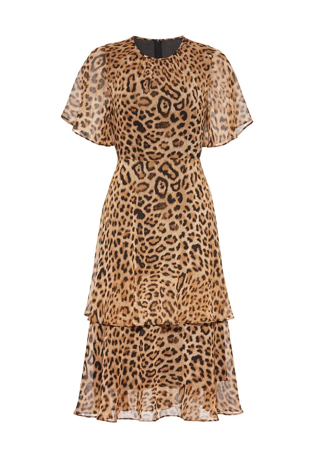 RACHEL ROY COLLECTION Blanchette Leopard Dress | Rent The Runway