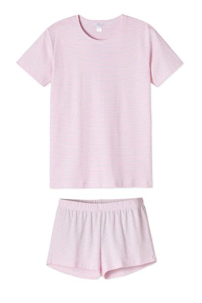 Pima Weekend Shorts Set in Lily | LAKE Pajamas