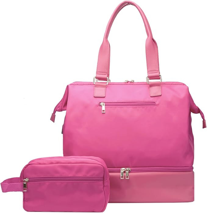 Mini Weekender Bag,Rose Red | Amazon (US)