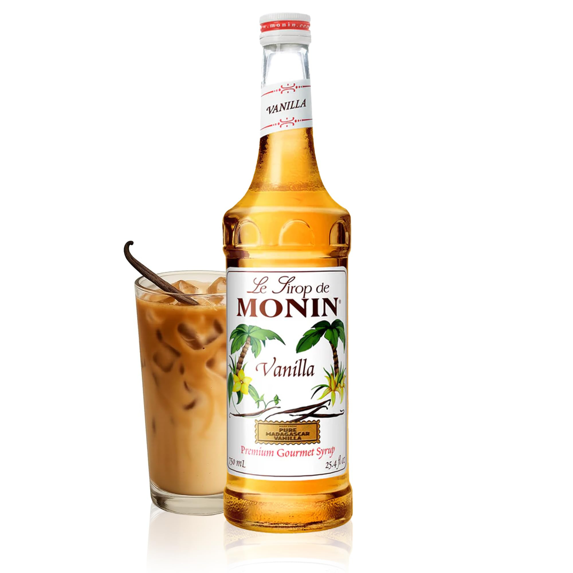 Monin - Vanilla Syrup | Pure & Rare Madagascar Vanilla, Premium Syrup for Coffee, Lattes & More |... | Amazon (US)