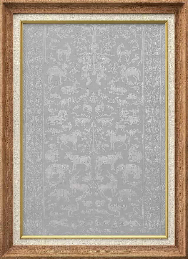 MUDECOR Premium Framed Wall Art Intricate Animal Pattern in Soft Gray Illustrations Impressionism... | Amazon (US)