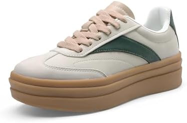 DREAM PAIRS Women's Platform Sneakers Walking Val Tennis Lace-Up Comfortable Casual Fashion Sneak... | Amazon (US)