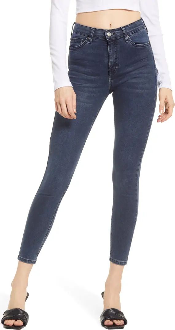 TOPSHOP Jamie Fray Hem High Waist Skinny Jeans | Nordstrom | Nordstrom