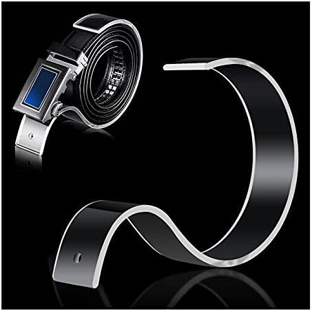 10 PCS Acrylic Belt Display Stand for Men and Women Belt, Rack Holder Closet Organizer Space Save... | Amazon (US)