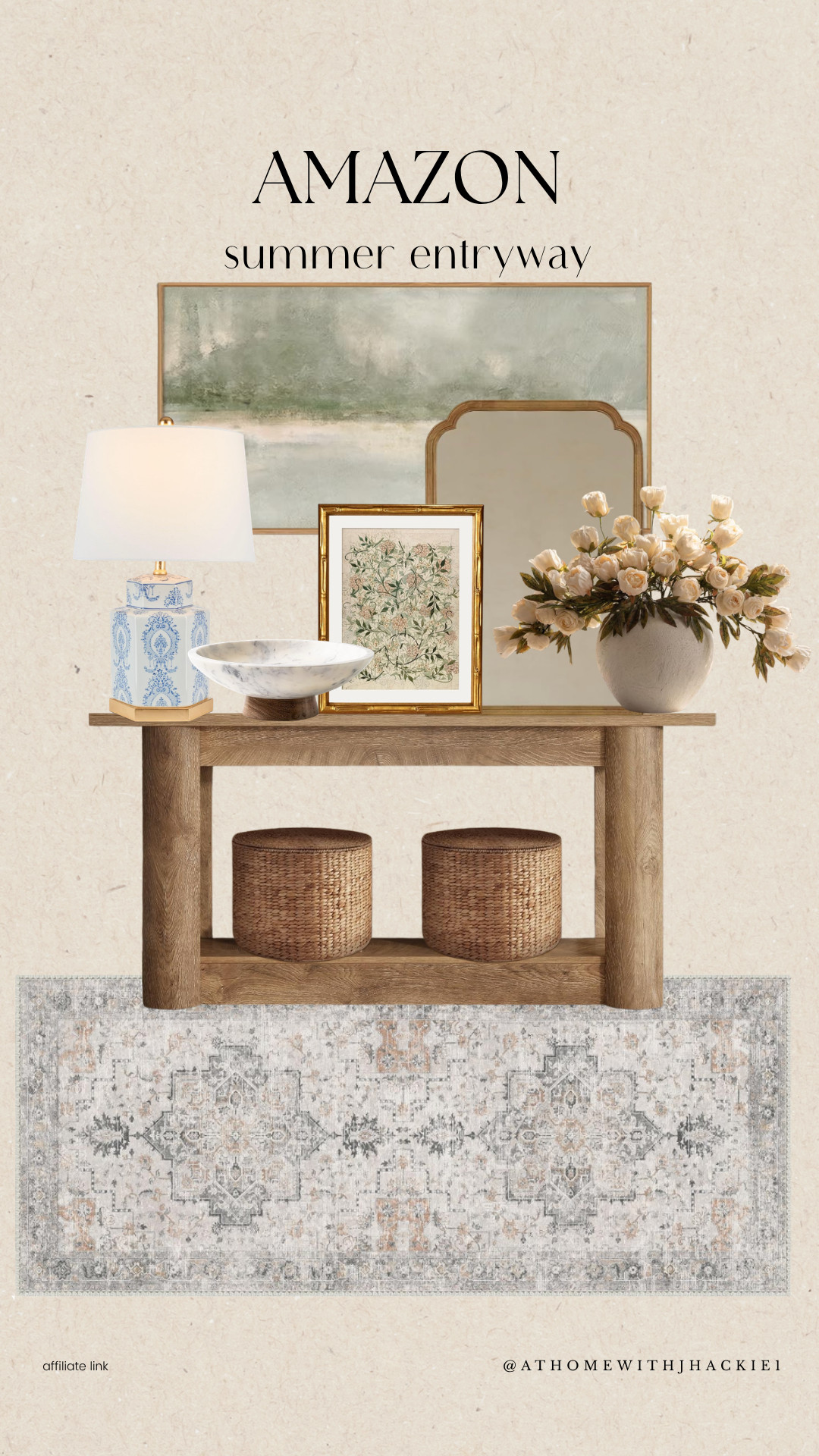 Amazon home finds, summer entryway decor, entryway styling ideas, neutral home decor, organic modern home, amazon console table decor, foyer decorating ideas, blue and white lamp, oversized wall art, decorative mirror styling, woven baskets decor, summer home refresh, affordable home decor, designer look for less, entryway inspiration, amazon decor finds, coastal traditional decor, neutral foyer design, home styling ideas, curated home decor

#LTKSeasonal #LTKHome