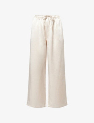 Shelby Wide-Leg Satin Trousers | Selfridges