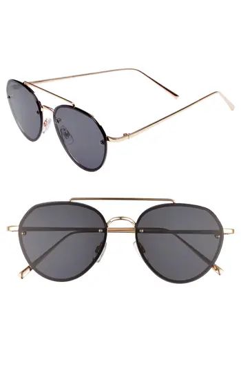 Women's Bp. Gradient Petite Aviator Sunglasses - Smoke/ Gold | Nordstrom