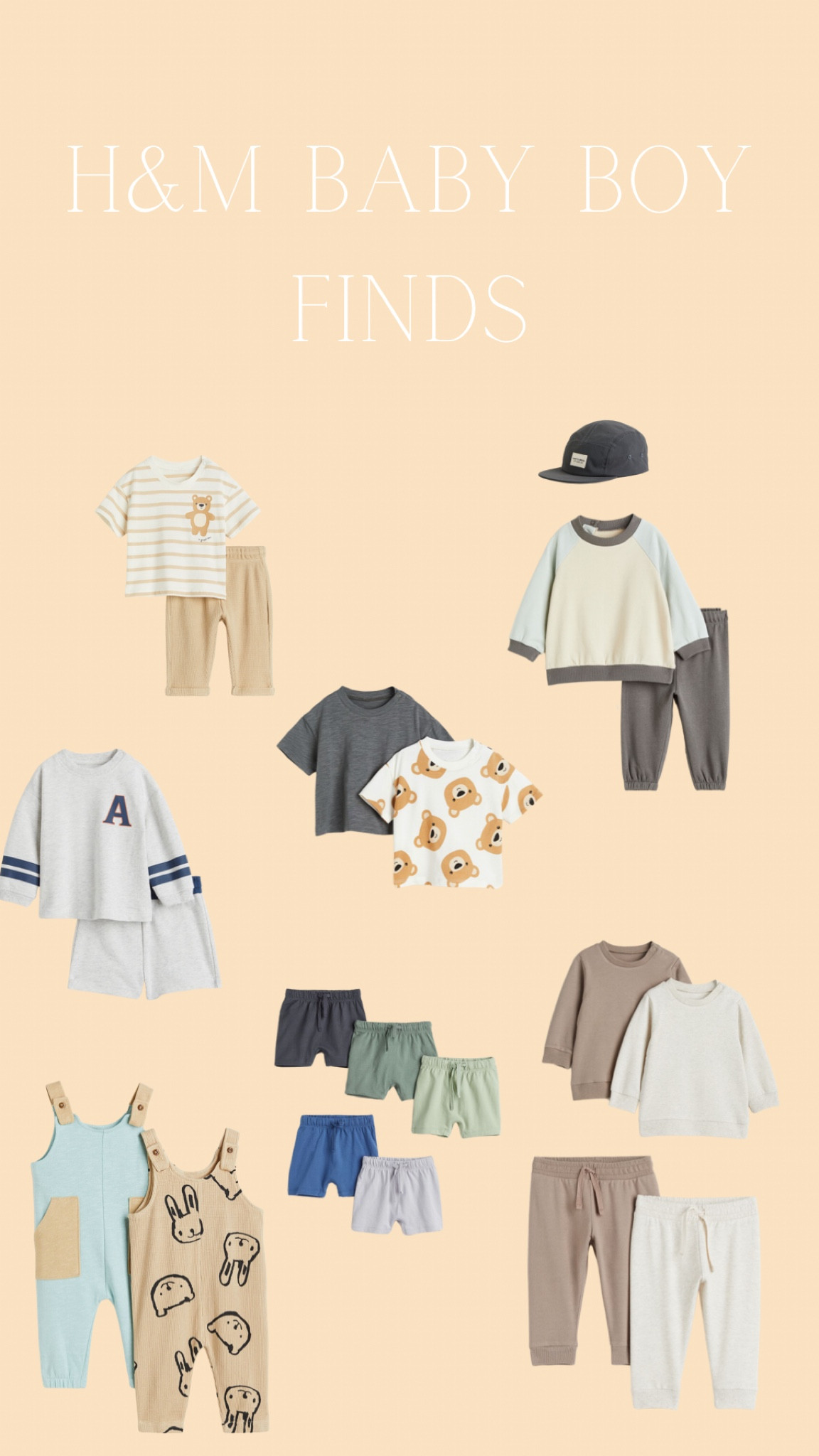 H&M baby boy clothes, on sale today 
Neutral baby, baby bears, cute boy clothes, gender neutral clothes 

#LTKsalealert #LTKSale #LTKbaby