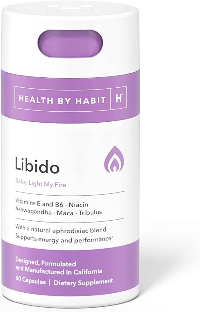 Health by Habit Supplement (60 Capsules) - Natural Aphrodisiac Blend with Maca, Ashwagandha, Vega... | Amazon (US)