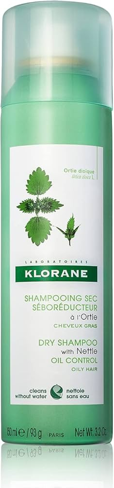 Klorane Dry Shampoo with Nettle for Oily Hair and Scalp, Regulates Oil Production, Paraben & Sulf... | Amazon (US)