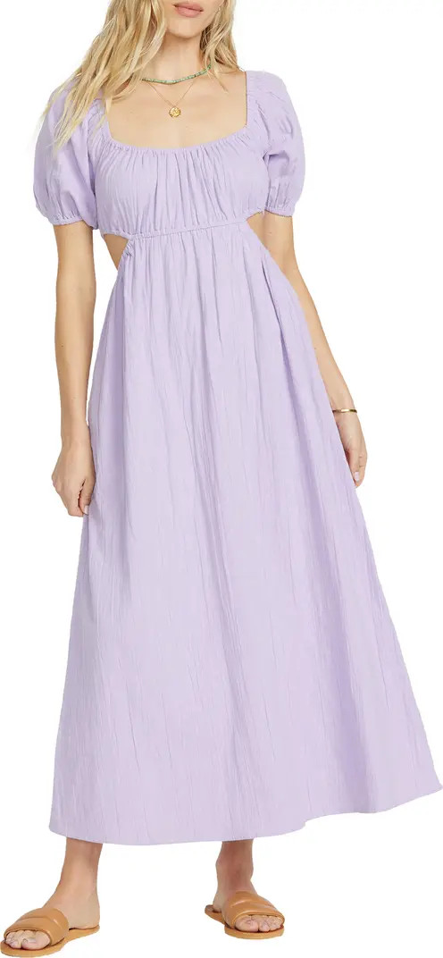 Billabong 'Billabong Summer Side Collection On the Coast Cutout Cotton Maxi Dress | Nordstrom | Nordstrom