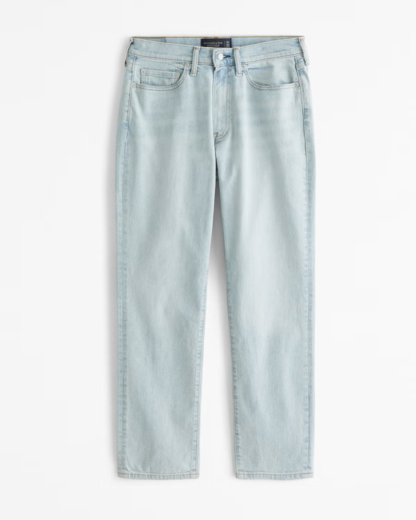 Men's Athletic Straight Jean | Men's Bottoms | Abercrombie.com | Abercrombie & Fitch (US)